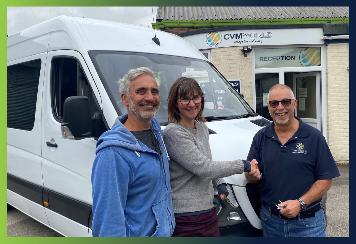 CVMWorld's tweet photo. 🚧🤝 Mercedes Welfare Van Handed Over 🤝🚧
It was fantastic to meet with Lisa & Paul this morning. They joined us from Flourish in Nature to pick up their Mercedes Sprinter Welfare Van.
📞 01782 444289
#CVMWorld #Welfare #WelfareVan https://t.co/QjabN4OHDC
