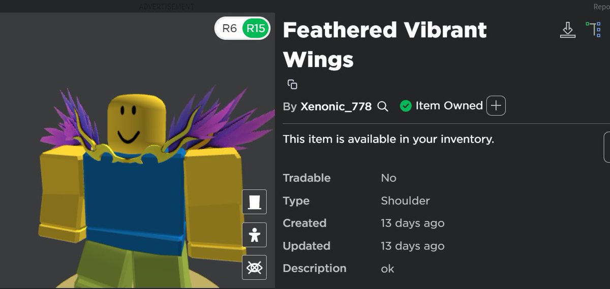 Alright. What is up with the Roblox catalogue at the moment? There