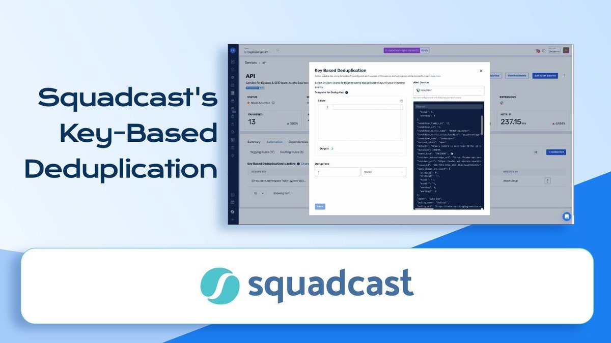 Streamline Incident Management with Key-Based Deduplication!🚀 Learn how this efficient technique prevents duplicate entries &amp; enhances your event processing workflow.📊
Watch the video &amp; learn how to set up Key-Based Deduplication.
👉🏼 bit.ly/3sBMKZi

#IncidentManagement