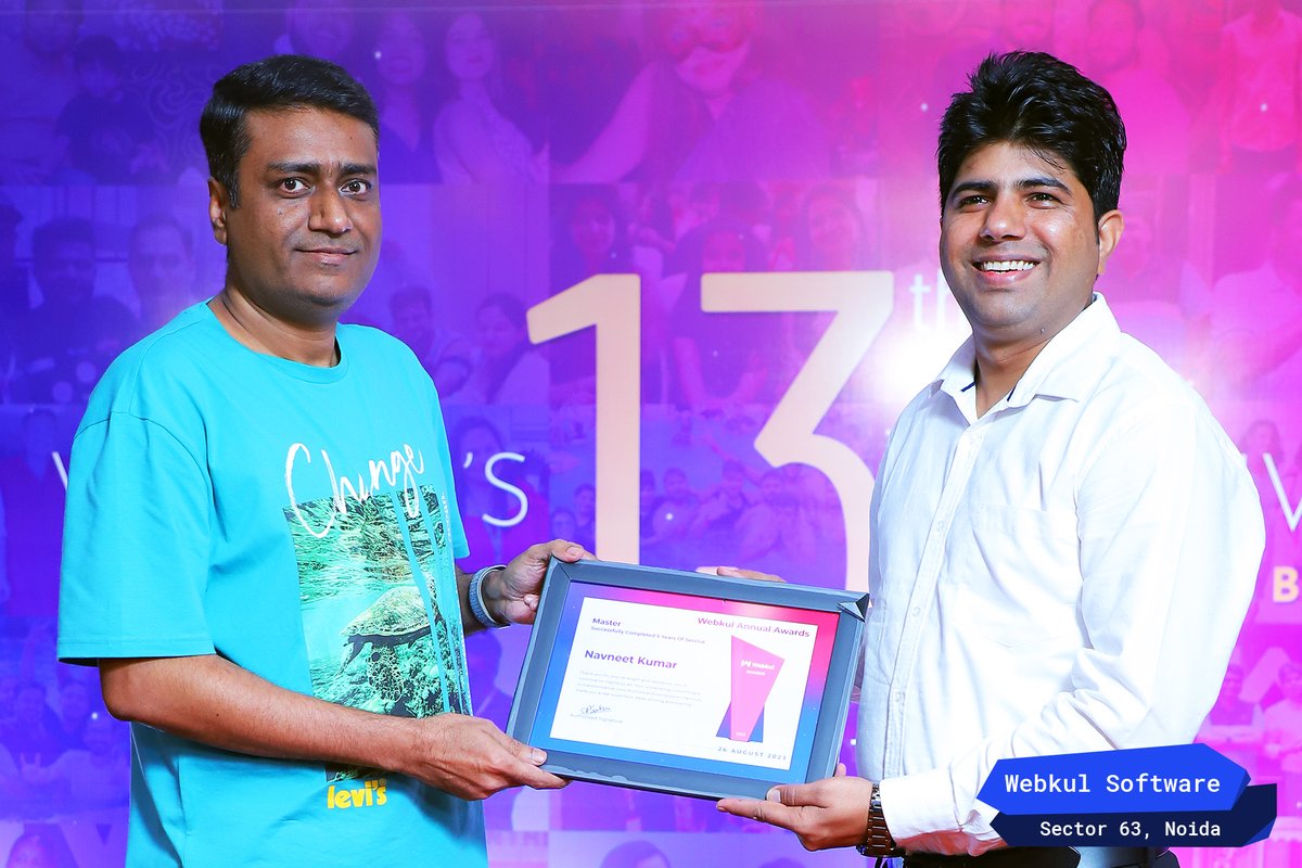 webkul's tweet photo. πCongratulations on completing 5 and 6 years at Webkul! Your hard work, dedication, and commitment to our team have been instrumental in our success. We're so grateful to have you as a part of our family.
#webkul #teamsuccess #workanniversary #lifeatwebkul #13th #annualevent2023 https://t.co/iuqUJcZMvm