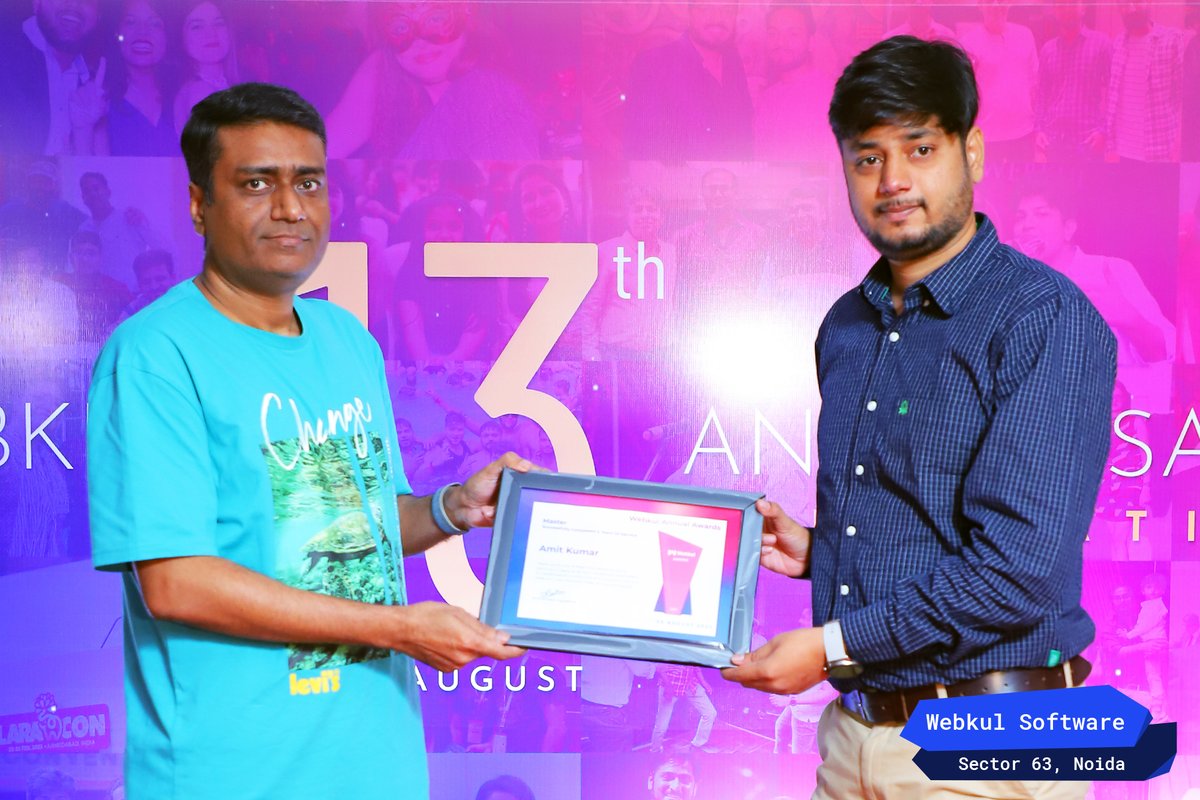 webkul's tweet photo. πCongratulations on completing 5 and 6 years at Webkul! Your hard work, dedication, and commitment to our team have been instrumental in our success. We're so grateful to have you as a part of our family.
#webkul #teamsuccess #workanniversary #lifeatwebkul #13th #annualevent2023 https://t.co/iuqUJcZMvm