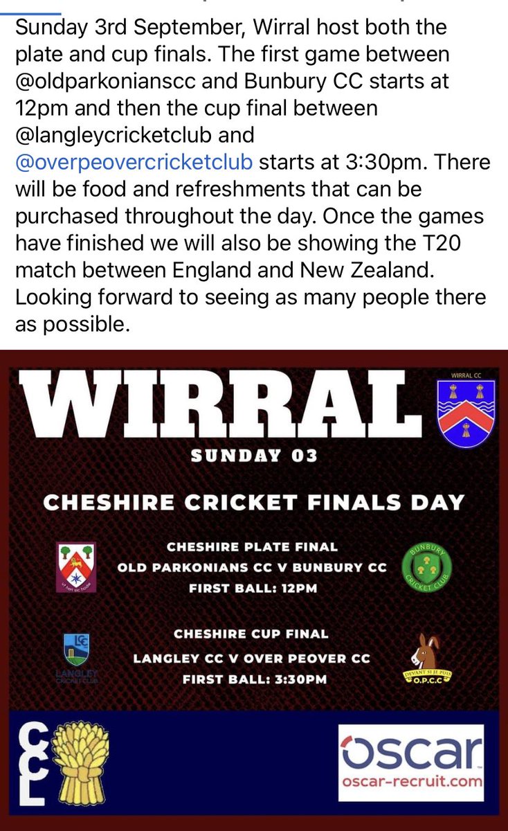 Wirral Cricket Club💙 (@2018wirral) on Twitter photo 