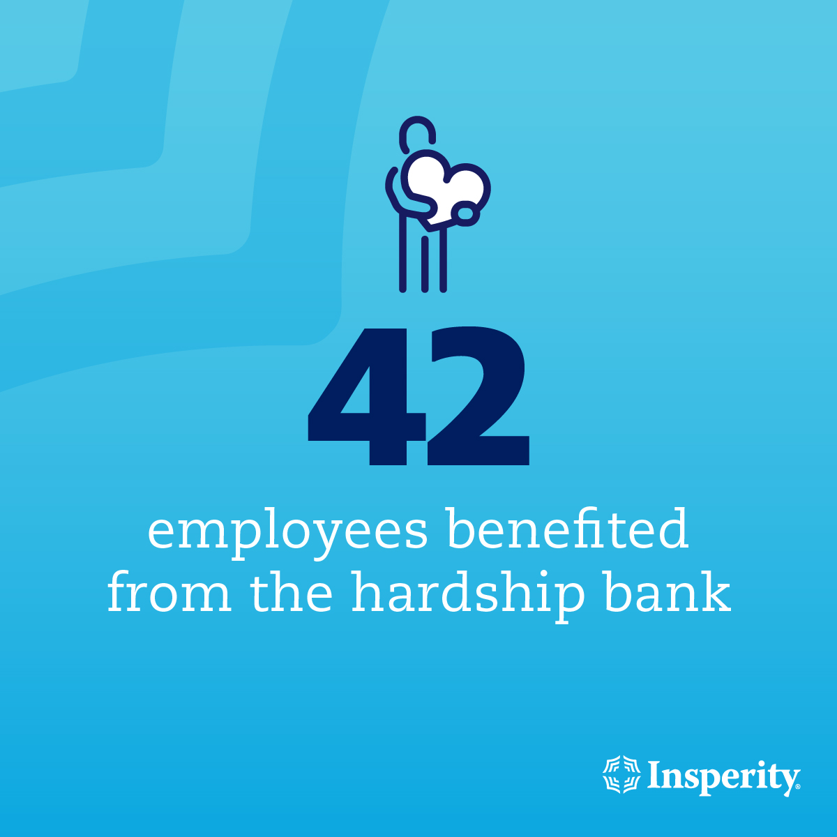 Our employees also support & look after one another.​ Last year, employees donated over 15k PTO hours to a hardship bank benefitting 42 employees to take a leave of absence due to unexpected life events. bit.ly/45b1Frv 

#InsperityCSR