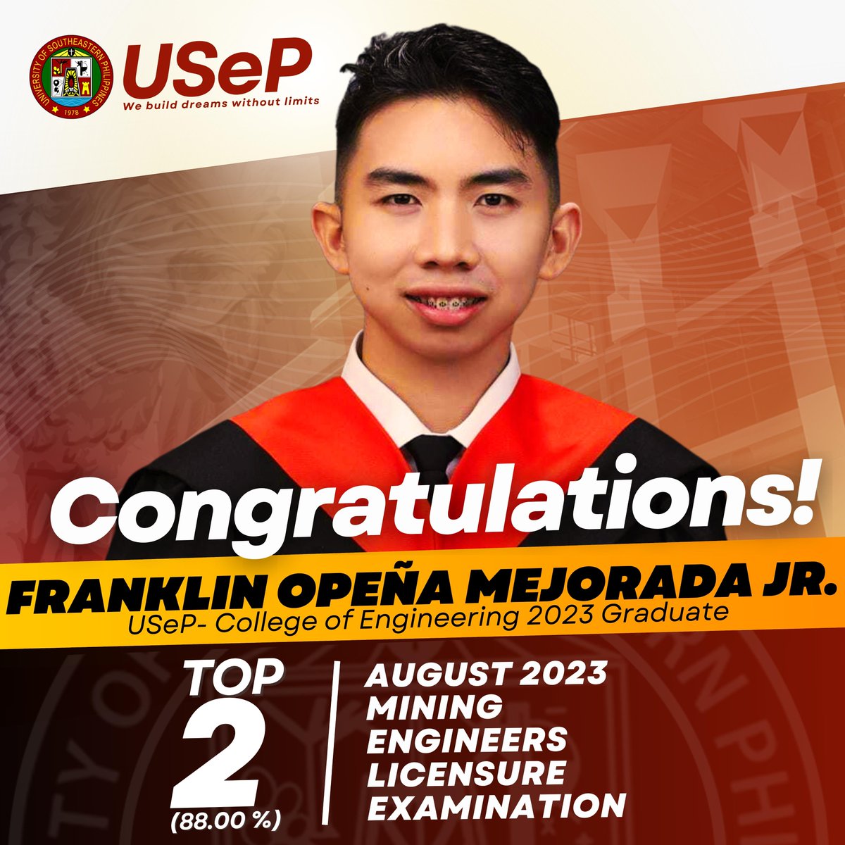 USeP0fficial's tweet photo. Soar high, Agilas!  

#USePExcellence #WeBuildDreamsWithoutLimits #USePCARES #TransformingLivesAndCommunities https://t.co/OQd5AheATg