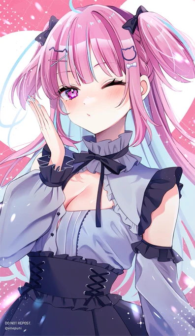 #とびきりのピンクを魅せて下さい #あくあーとあくたん 