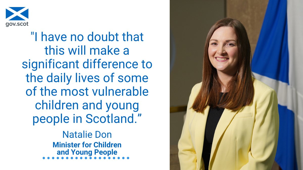 Children’s Minister @NatalieDon_ has hailed the allowance as an “important step” in #KeepingthePromise to ensure that all care-experienced children and young people grow up loved, safe and respected.