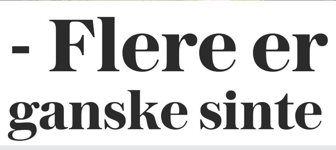 Dagens overskrift. Kan ikke annet enn å være enig. Mye i verden som opptil flere kan være ganske sinte for.