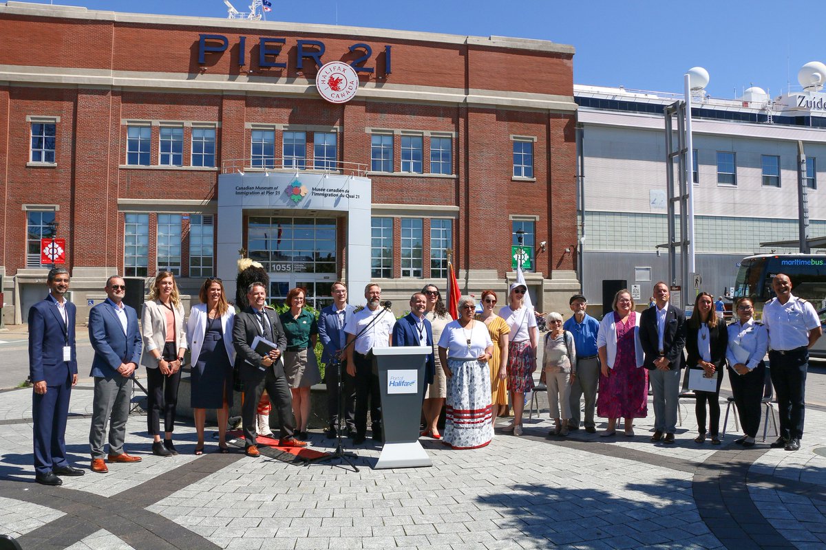 Cruise Atlantic Canada (@accacruise) on Twitter photo Yesterday, @portofhalifax celebrated <a href="/HALcruises/">Holland America Line</a>'s 150th Anniversary by welcoming Zuiderdam with a ceremonial drumming by the Mi'kmaw Native Friendship Centre, <a href="/ParksCanada_NS/">Parks Canada, Nova Scotia</a> official mascot Parka, a taste of Nova Scotia, as well as pipes & drums from the @HalifaxCitadel Society Yesterday, @portofhalifax celebrated <a href="/HALcruises/">Holland America Line</a>'s 150th Anniversary by welcoming Zuiderdam with a ceremonial drumming by the Mi'kmaw Native Friendship Centre, <a href="/ParksCanada_NS/">Parks Canada, Nova Scotia</a> official mascot Parka, a taste of Nova Scotia, as well as pipes & drums from the @HalifaxCitadel Society