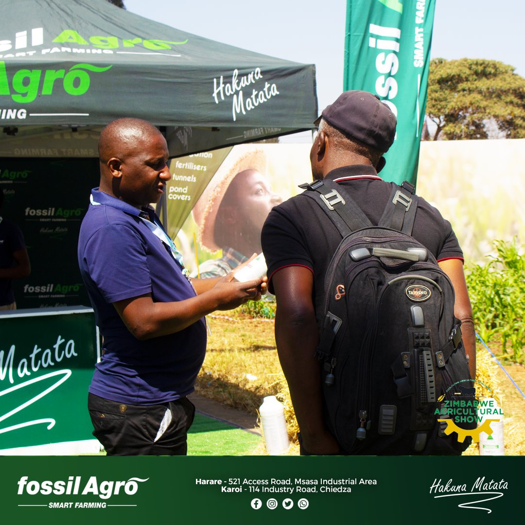 fossil_agro's tweet photo. Day 2 Snippets from the Fossil Agro Stand at the Zimbabwe Agricultural Show 2023.

If you haven't visited our Stand Hurry Quickly, You may get an Early Bird Gift!!!

#FossilAgro #SmartFarming #HakunaMatata #ZAS2023 #ZimAgricShow https://t.co/EHzGNNqnhX