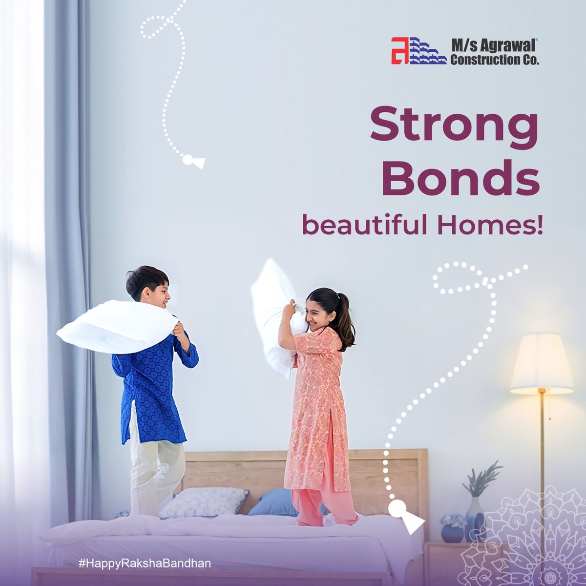 sagerealtyindia's tweet photo. Celebrating Raksha Bandhan with M/s Agrawal Construction Co. where Health, Happiness, and homes unite. Wishing you a joyous and meaningful #HappyRakshaBandhan filled with love and togetherness! https://t.co/GVgjCf8QNq