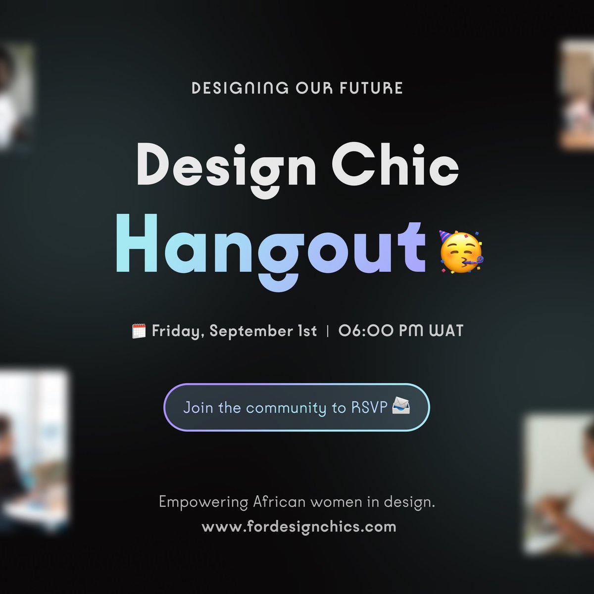 We have a virtual community event this Friday 🥳 

This is your opportunity to connect with fellow female designers in the industry. 

Word on the street is our community events are the best.🤭

Join the community to RSVP. Link in bio. 

#DesignChics #TechCommunities