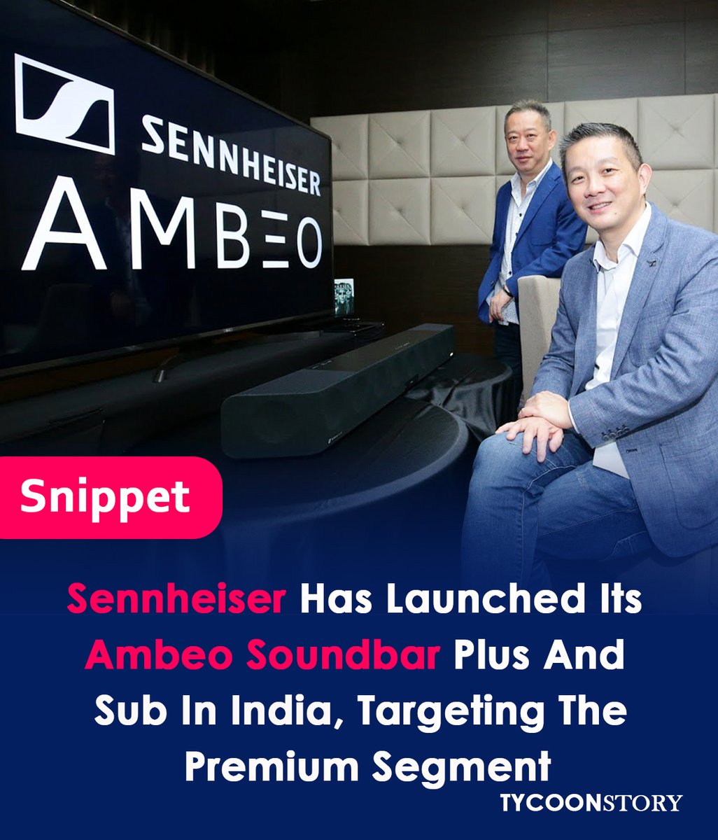 In India, Sennheiser Releases The Ambeo Soundbar Plus And Ambeo Sub.
#sennheiser #ambeosoundbarplus #ambeosub #india #launch #audio #soundbar #hometheater #dolbyatmos #surroundsound #music
#innovation #technology #gadgets #premiumaudio #homeentertainment  @Sennheiser