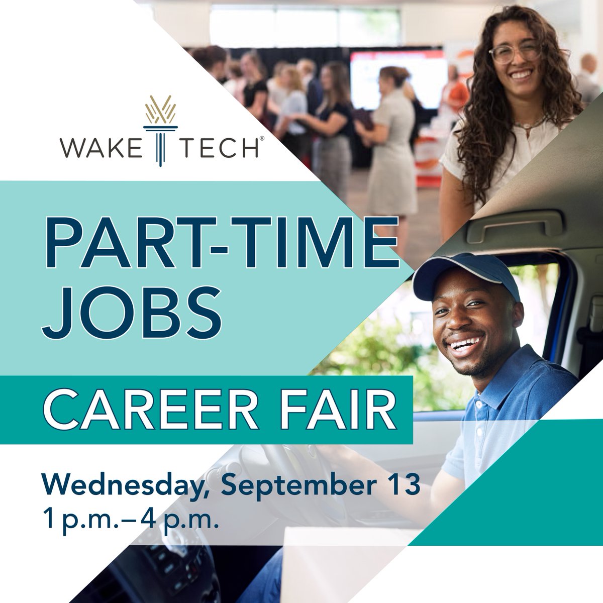 waketechcc's tweet photo. Seeking employment while you earn your degree? @WakeTechCareers has your back.

Fall 2023 Part-Time Jobs Career Fair
Scott Northern Wake Campus
Building E Atrium
Wednesday, September 13th
1:00 - 4:00pm

Details: https://t.co/lnYECCBGJL https://t.co/gbGG3E9K0g