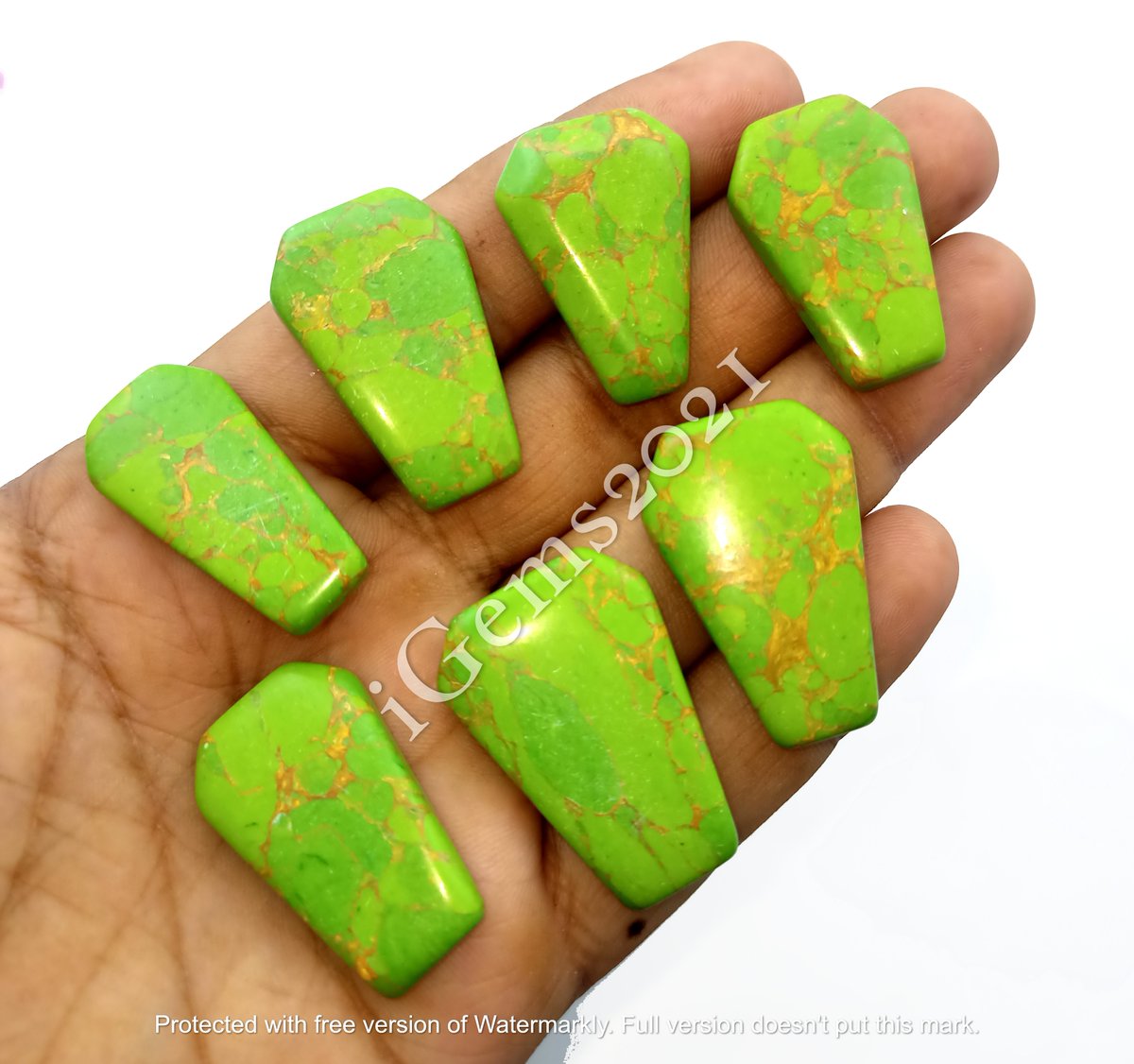 Green Copper Mohave Coffin Shape Gemstone Cabochon

$7 Each, Random Pick
Shipping$6 Combine Shipping Available
Size: 20-40MM APPROX.
Free Drilling Service

#coffinshapestone #coffinstone #copperstone #coppermohave #greenmohave #cabochon #cabochonsupplier #cabochonsforsale
