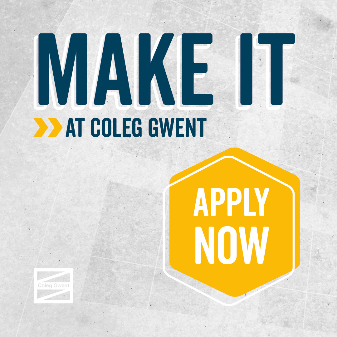 We're still enrolling, join us this September! 🙂 

Over 300 FREE #courses, apply online today: coleggwent.ac.uk/nottoolate #MakeIt