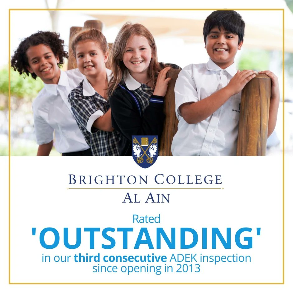 We're thrilled to announce that for the third consecutive time since opening in 2013, we've been rated 'OUTSTANDING' in all six performance measures in our most recent ADEK inspection!

#outstandingschools #alainschools #cultureofkindness #loveoflearning #BCAACommunity