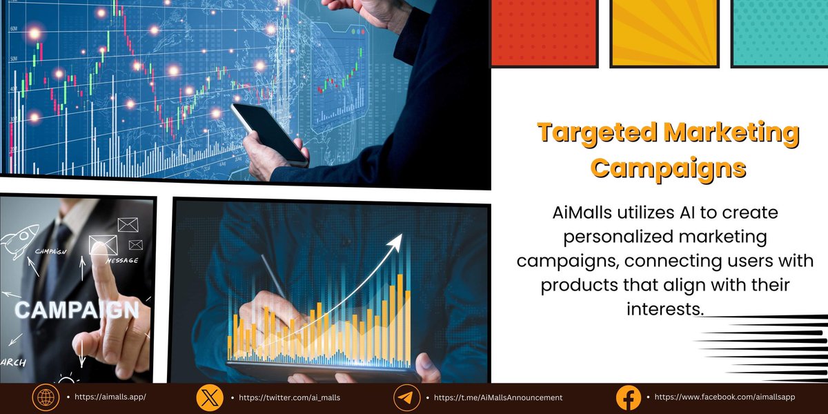 ai_malls's tweet photo. 🎯 Unleash the Power of Personalized Shopping with AiMalls! 🌟🛍️

Prepare to be amazed by our AI-driven magic! 🤖✨ AiMalls is here to revolutionize your shopping experience through targeted marketing campaigns that perfectly align with your interests.

🎁 No more sifting through irrelevant offers. AiMalls crafts promotions that truly matter to you, ensuring every click brings excitement.

💥 Elevate your shopping game with AiMalls!

#AiMalls #PersonalizedShopping #TargetedCampaigns #SmartRetail #Ecommerce #AIT #Innovation #Platform #Store #App