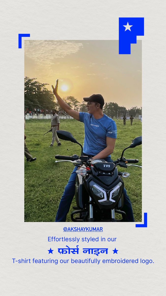 BeingKartik9's tweet photo. PHOTO- #AkshayKumar in his #Forceix T-shirt in sitapur yesterday.
#AkshayKumar𓃵
#SkyForce https://t.co/1DgQbADgoH