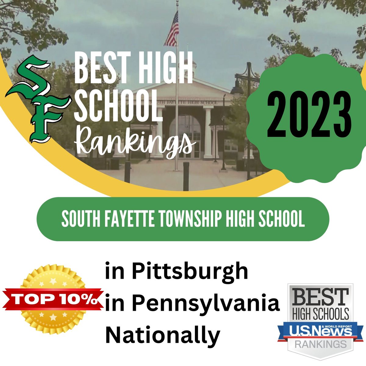 The "U.S. News and World Report" Best High School Rankings for 2023-24 are out, and we are proud to say we continue to rank in the top 10% of high schools in our region, state, and across the nation. Students and teachers, keep up the great work!
#SFLionPride