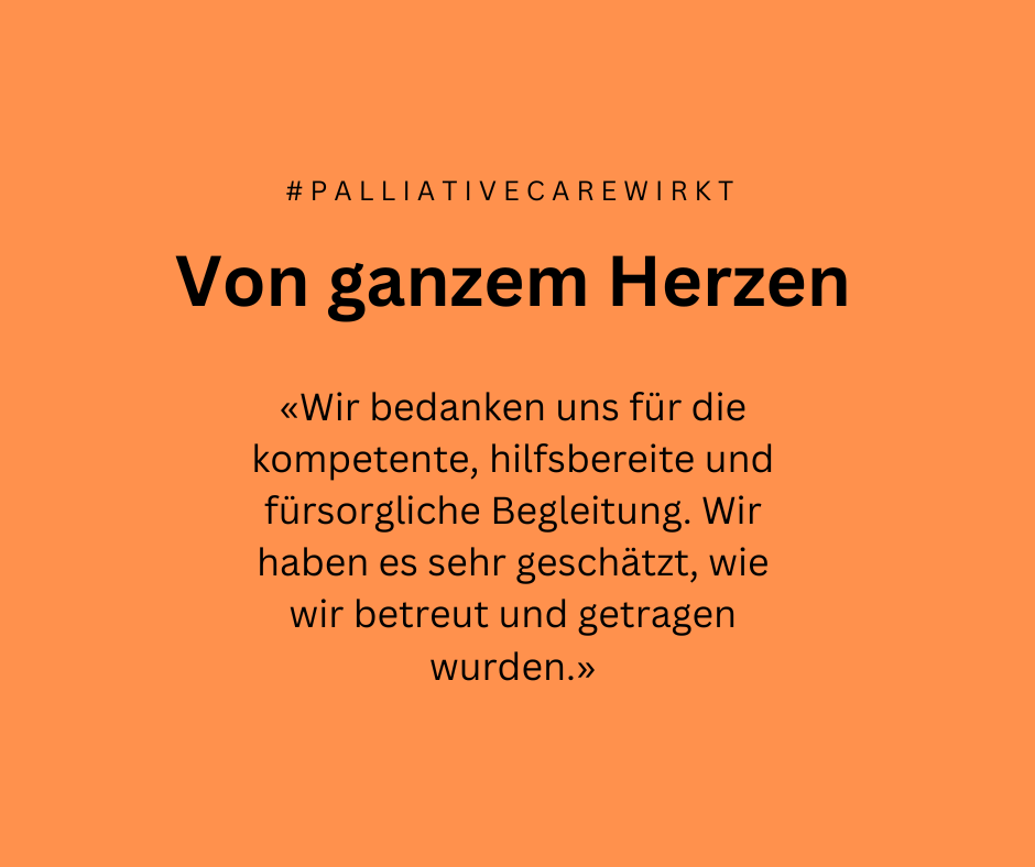 Unser Fokus ist nicht nur auf die Patientinnen und Patienten gerichtet. Wir haben auch die Angehörigen im Blick. Ihr Vertrauen ist für uns ein Geschenk. Diese Dankeskarte ist ein schönes Beispiel.
#palliativecarewirkt