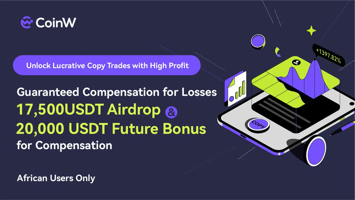 CoinW_Africa's tweet photo. 🔥 Join our #TradingEvent and maximize your #APY while sharing from a $17,500 Bonus Pool!
👀 Don't miss out on the opportunity to earn big with safe copy-trading and full compensation for liquidation incidents.
👉Tade now: https://t.co/Pi8t9fEWsC
#BonusPool #CryptoTrading https://t.co/GBIuFaZ8oD