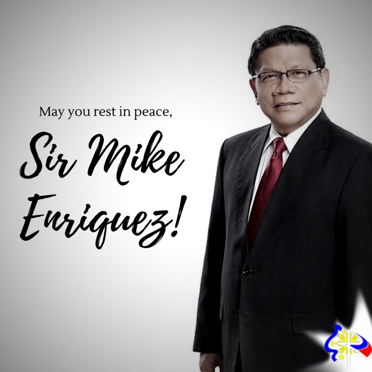 katolikongpinoy's tweet photo. May you Rest In Peace, Sir Mike Enriquez! 🙏 https://t.co/FTYmIW2m3M