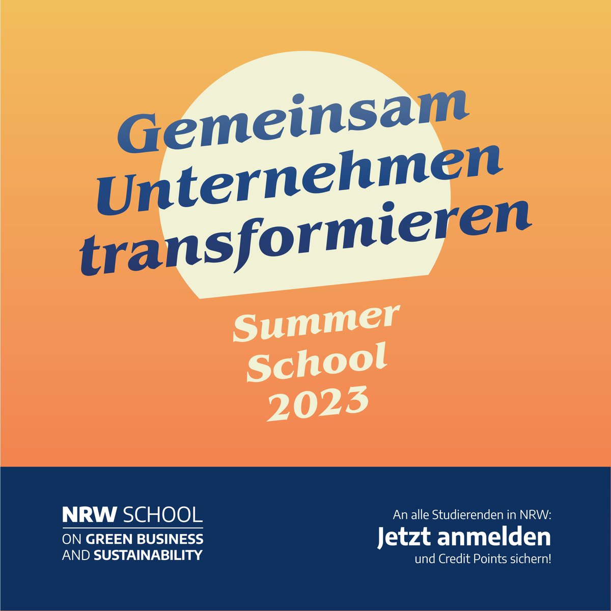 #LastCall für alle Studies:
Jetzt bis zum 30. August anmelden zur #SummerSchool on #GreenBusiness and #Sustainability vom 11.-15. September 2023 in Köln, Düsseldorf und Bochum‼
ℹ👉knuw.nrw/aktuelles/vera…
#Umweltwirtschaft #CircularEconomy