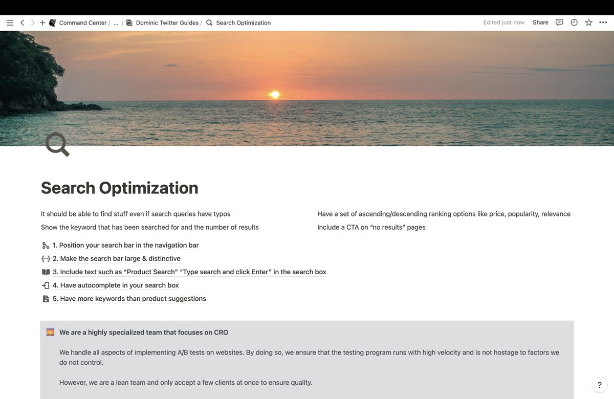 Dominic__CRO's tweet image. The search function is one of the most important elements of e-commerce websites

Yet, so many brand owners don't optimize it

So I made a guide on how to make your search bar efficient

Want it?

RT &amp;amp; Comment "Search" and I'll send it over

(Must follow or I can't send)