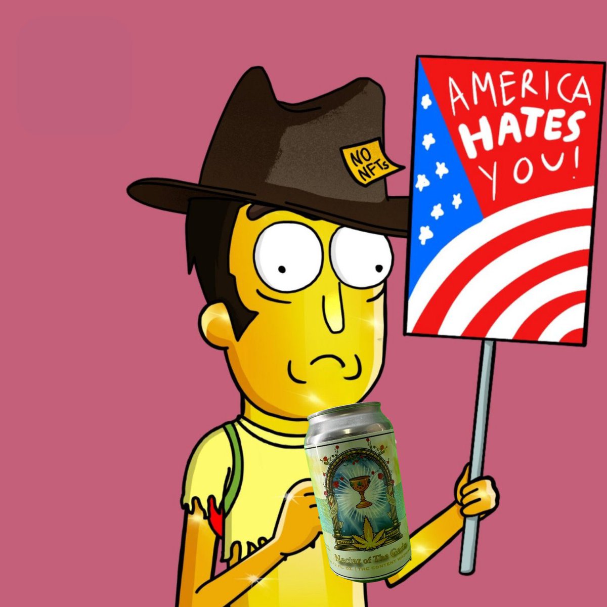 MISS_Q_TBKSS's tweet photo. @SrSTFU @yugalabs @BoredApeYC @cryptopunks The fuckkkk is that in your hand mfer !!!??? Mfer ALL your pfp are staying HIGHDRATED with #NectarofTheGods #THCWATER https://t.co/SvoB5uNysT