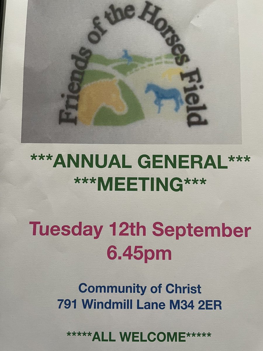 Our AGM is around the corner, please show your support and come along! Thank you 😊