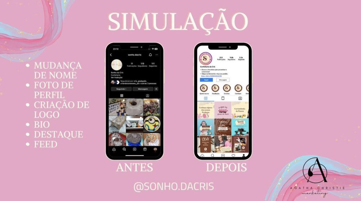 agathasantosco's tweet photo. Uma mega repaginada desde o logo até a composição do feed https://t.co/hTjRJDbwLK