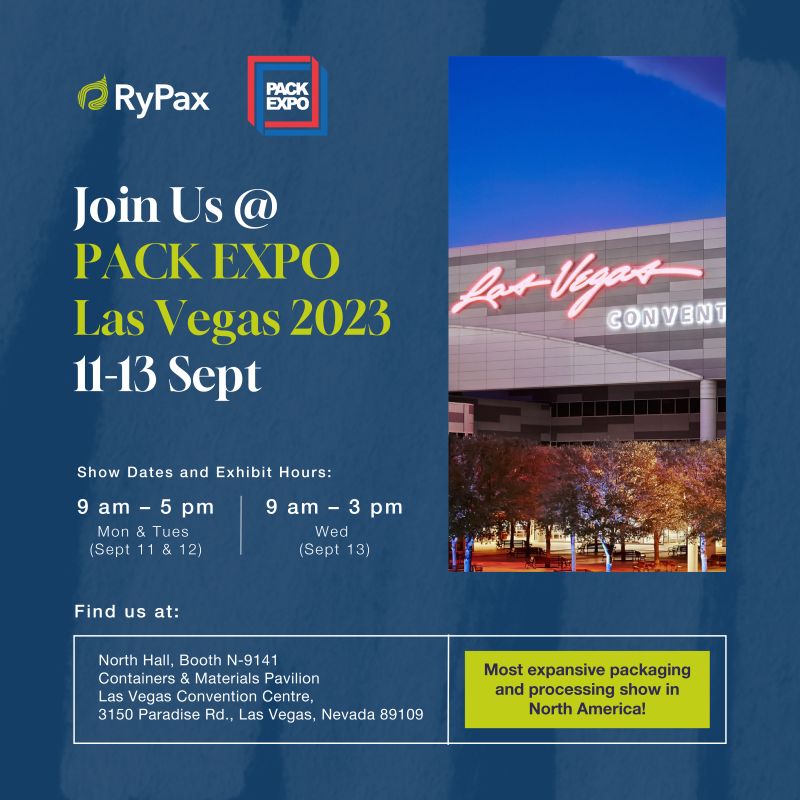 Less than 2 weeks until #PACKEXPOLasVegas!
Join us as we launch the first fibre bottle solution. This pioneering creation features a bio-based barrier coating, brought to life through our collaboration with Rypax.  Find us at North Hall, Booth N-9141
Las Vegas Convention Centre