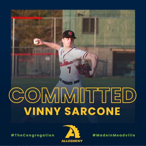 I’m excited to commit to Allegheny College! Thank you to all the Coaches. <a href="/ACGatorbaseball/">Allegheny College Baseball</a> <a href="/Richie_RoweBASE/">Coach Richie</a>