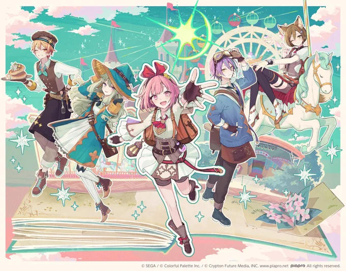 本日公開された『キラピピキラピカ』 の2DMVイラストを担当させていただきました  ワンダショのこれからに関わる大切な一曲に携わることができて、とても光栄です。 楽曲も映像もとにかく素晴らしいので、ぜひ楽しんでいただけると嬉しいです!(1/2)  #プロセカ #ワンダショ