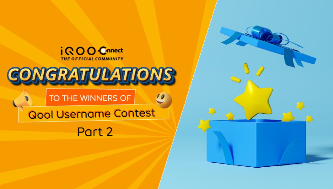 TechSAM009's tweet photo. #WinnersAlert🚨!
⏩ Congratulations🎉 to the Winners of Qool Username Contest | Part 2.
To know the winners name click on the link below.
👉 Link: https://t.co/ZEUPI6Gins
#iQOOCommunity
#HappyQuesting🤘
@IqooInd
@nipunmarya https://t.co/NYAdTkysl7