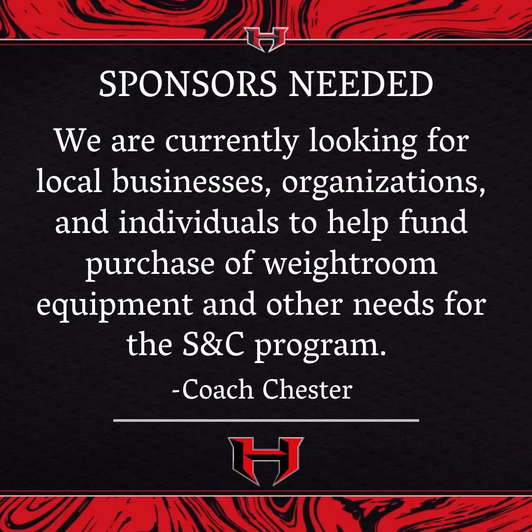 Hillcrest High School Strength & Conditioning (@hhsramsstrength) on Twitter photo LOOKING FOR SPONSORS! With the growing demand of quality training we are looking for financial support to continue our pursuit of high level training. Share with local business and organizations and they can reach me via socials or email at cachester@greenville.k12.sc.us #gorams LOOKING FOR SPONSORS! With the growing demand of quality training we are looking for financial support to continue our pursuit of high level training. Share with local business and organizations and they can reach me via socials or email at cachester@greenville.k12.sc.us #gorams