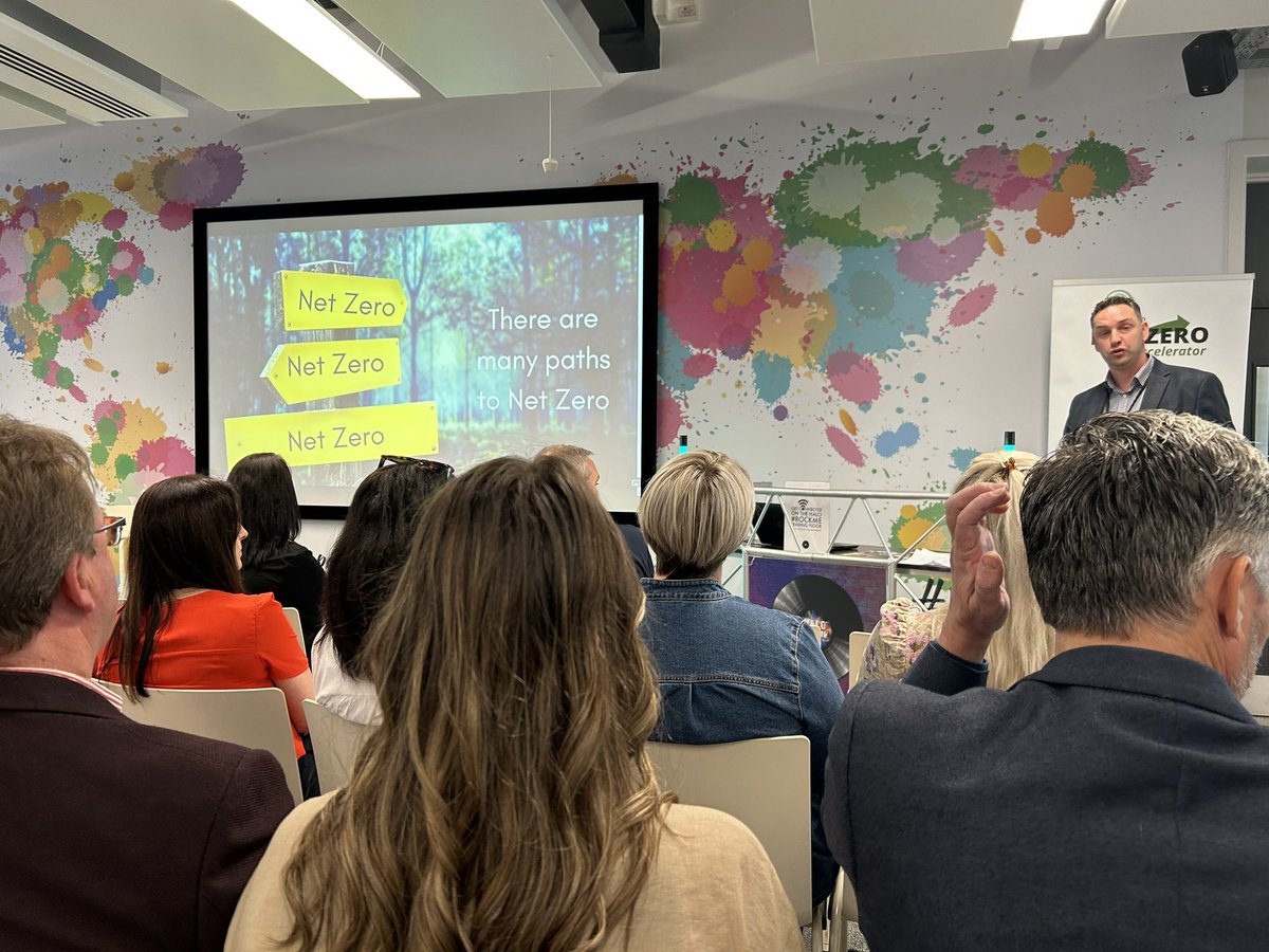Invest_EA's tweet photo. Discussing all things Net Zero at today’s AyrSHARE event at HALO #RockMe. Participants on the Net Zero accelerator programme shared their experience and benefits this brings to their business! https://t.co/CzPtIgKwST