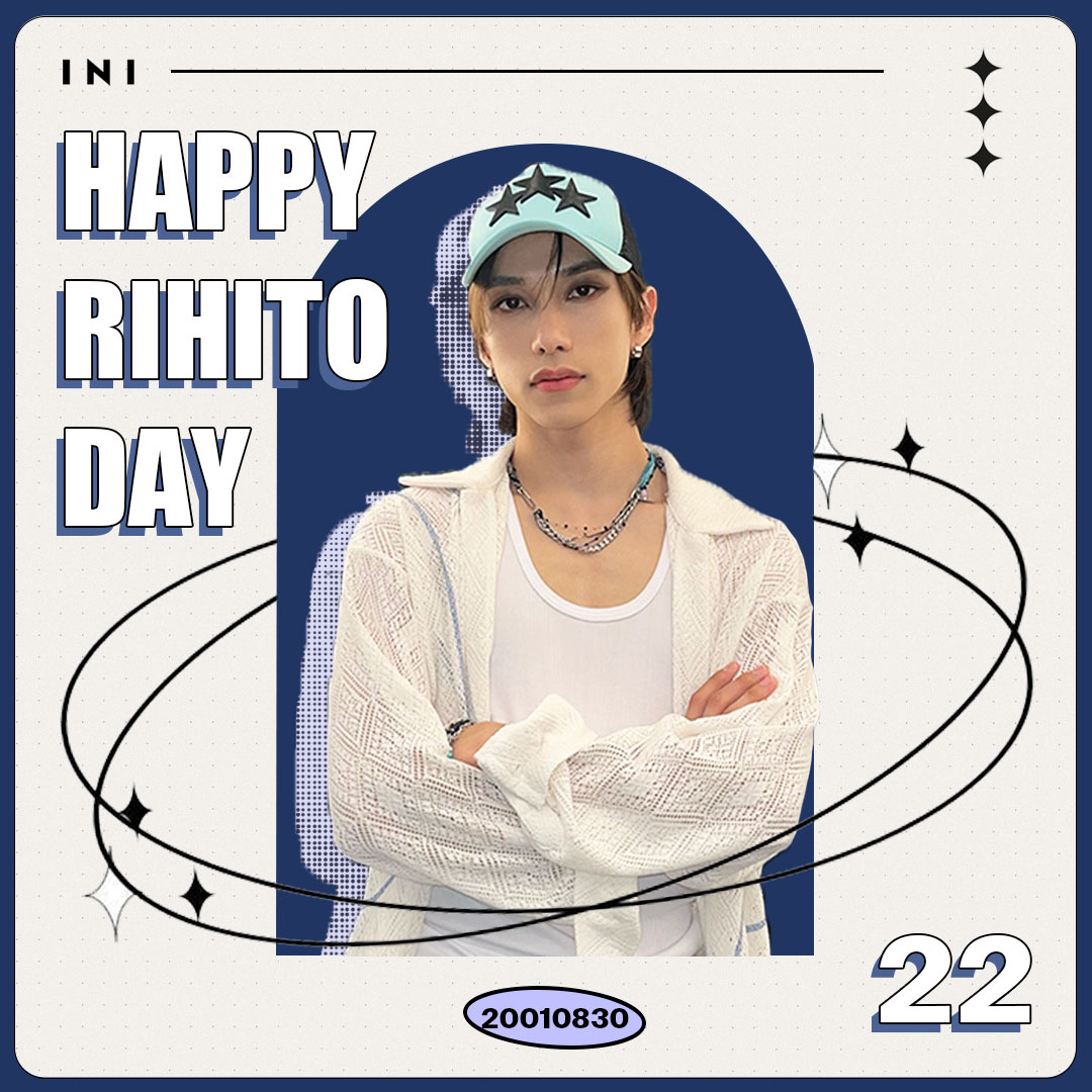 official__INI's tweet photo. ▲▼━━━━━━━━━
   #HAPPYRIHITODAY
━━━━━━━━━▲▼

  HAPPY BIRTHDAY 
      　 RIHITO
 　   20010830

#INI #池﨑理人
#IKEZAKIRIHITO https://t.co/G1IfziD60G