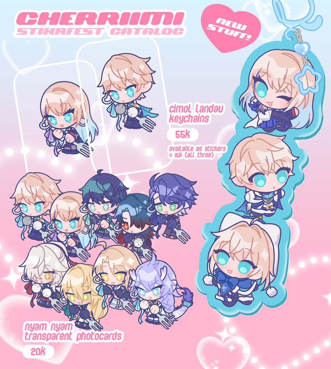 [RT💗]
halo!! ini catalog ku untuk stikrfest tanggal 8-10 september nanti di BEC bandung!

fandom(s): honkai star rail, nijisanji jp &amp; en, debut or die, s-class, chainsaw man, ffxiv, original art

booth number: tba ✨

( 1 / 4 ) 