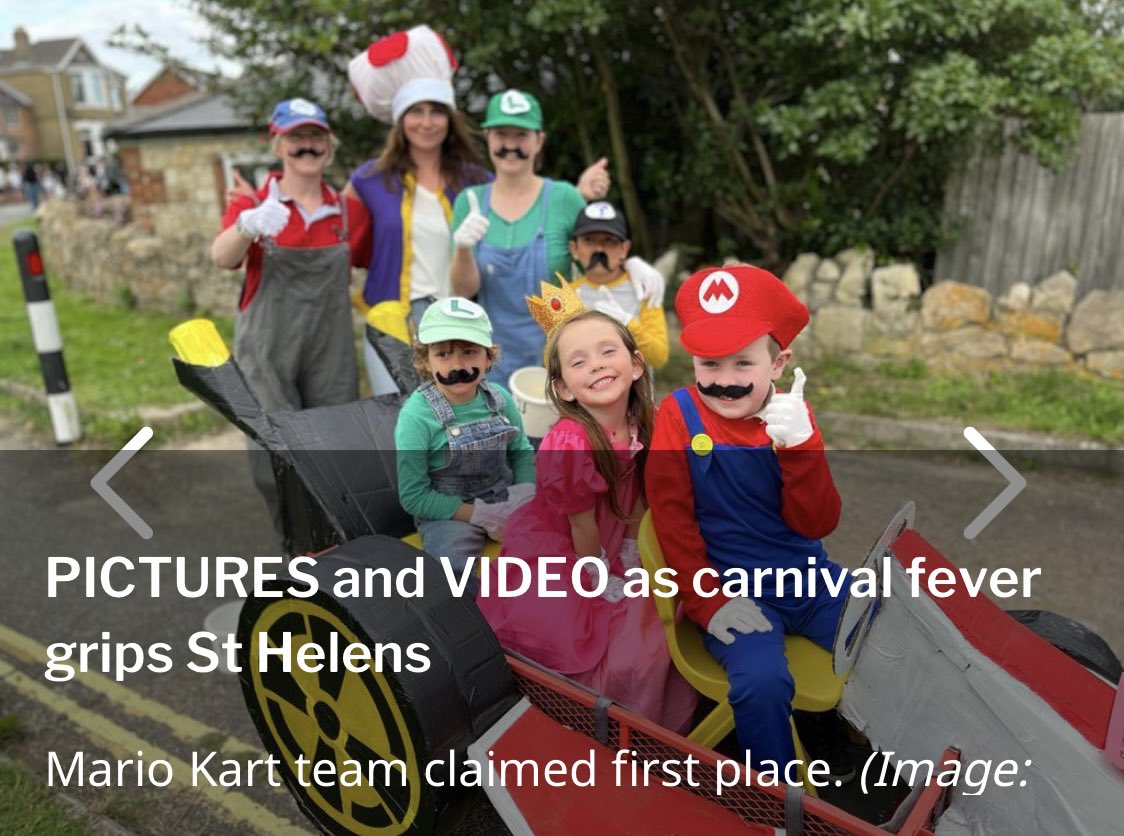 Emma Elobeid (she/her) (@emmaelobeid) on Twitter photo yeah we did! Winning where it matters at our village carnival yesterday 😅 (I claim no credit for the festival wagon turned Mario Kart, I just rocked up with the ‘taches) <a href="/iwcponline/">Isle of Wight County Press</a> yeah we did! Winning where it matters at our village carnival yesterday 😅 (I claim no credit for the festival wagon turned Mario Kart, I just rocked up with the ‘taches) <a href="/iwcponline/">Isle of Wight County Press</a>