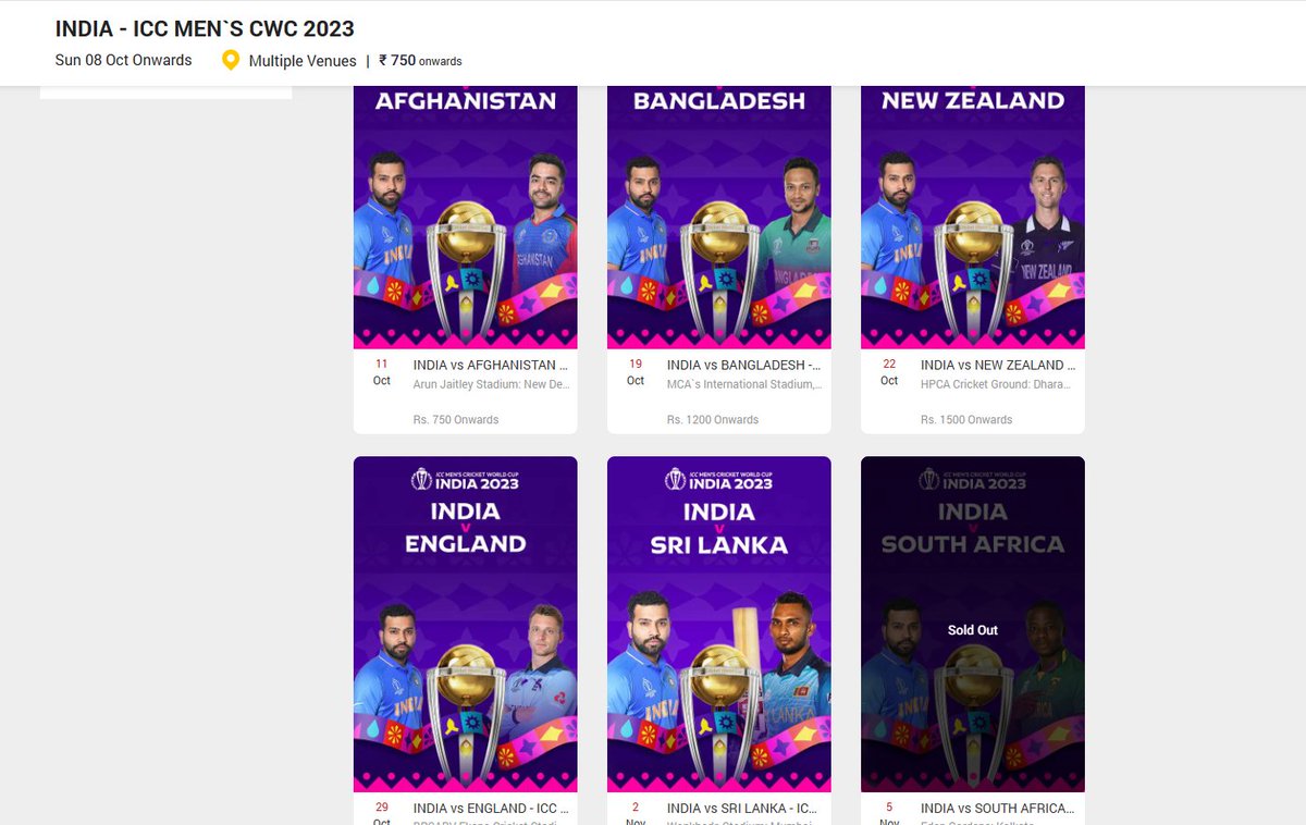beastgirii's tweet photo. How come tickets will be sold out while opening itself?

Bloody cheaters @bookmyshow @BCCI @ICC 

#ICCWorldCup2023 #WorldCupTickets https://t.co/MJDrVSvQbc