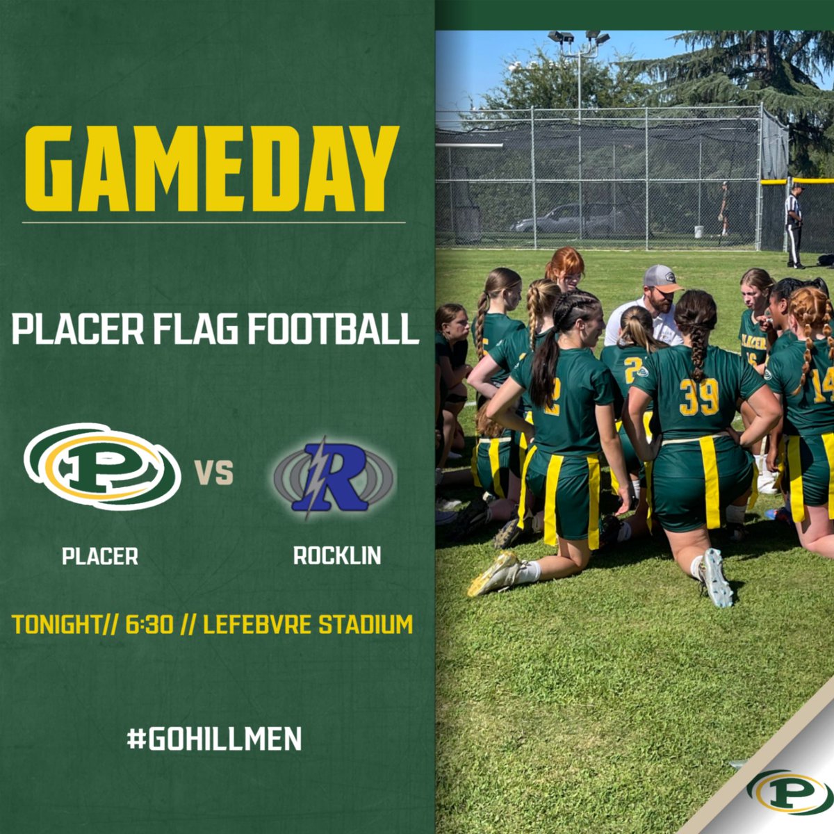 Placer Girls Flag Football home opener!
Tickets available: gofan.co/event/1065627?…