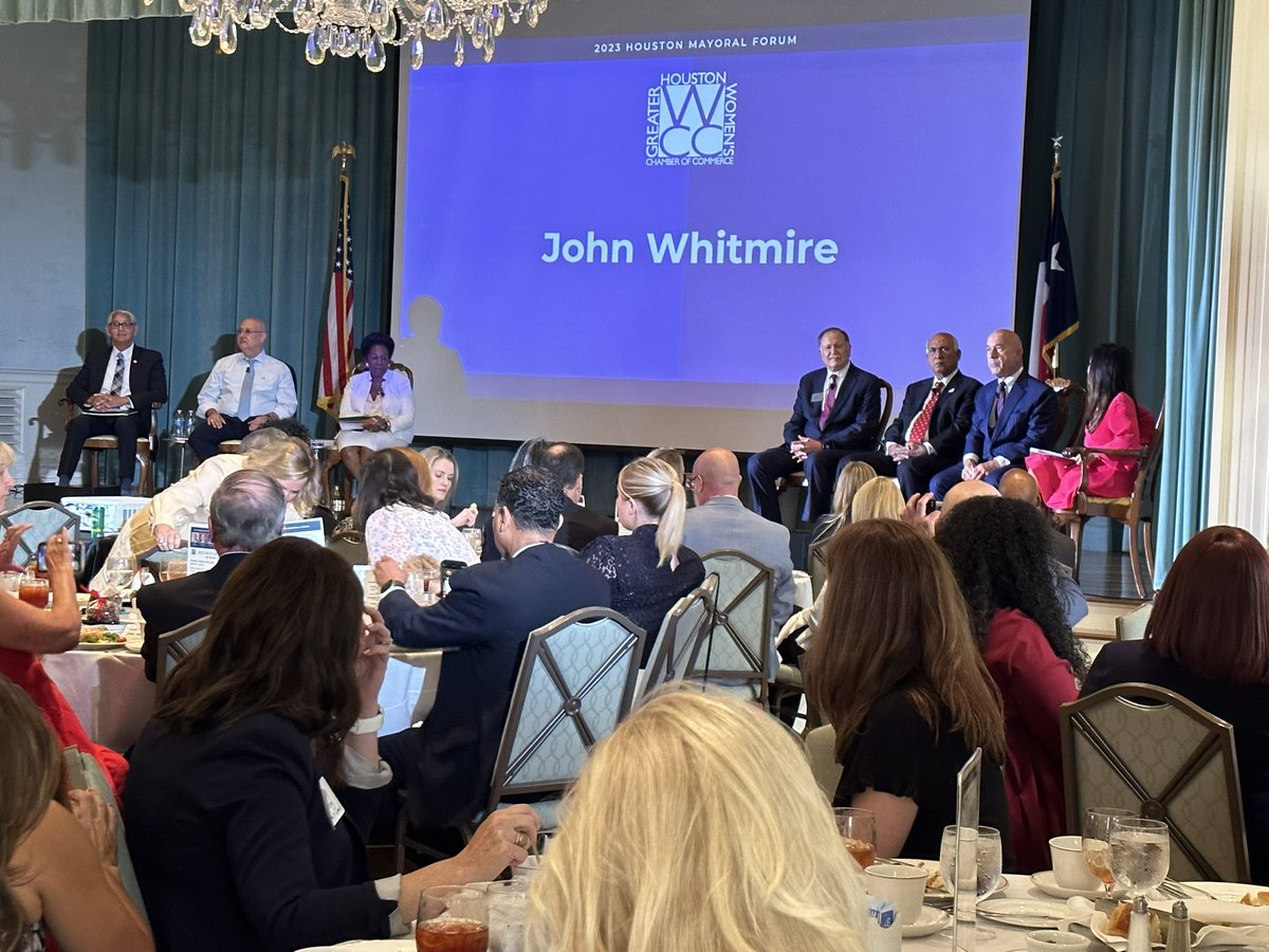 AnaHdzTx's tweet photo. Glad to join #TeamWhitmire at the @GHWCC Greater Houston Women’s Chamber of Commerce Mayoral Forum Luncheon! https://t.co/CQmkbINgdq