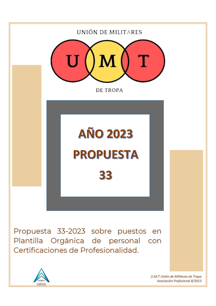 UMT_Tropa's tweet photo. 🗣️🎙️👇
¿Quieres conocer las propuestas que hemos presentado para el Tercer pleno del  COPERFAS de este año 2023? Propuesta UMT 33-2023 al COPERFAS sobre certificados profesionalidad transporte sanitario. Visita nuestra web.
https://t.co/1jwrWU0OfW…… a través de
@UMT_Tropa https://t.co/rwKRiN3bo3