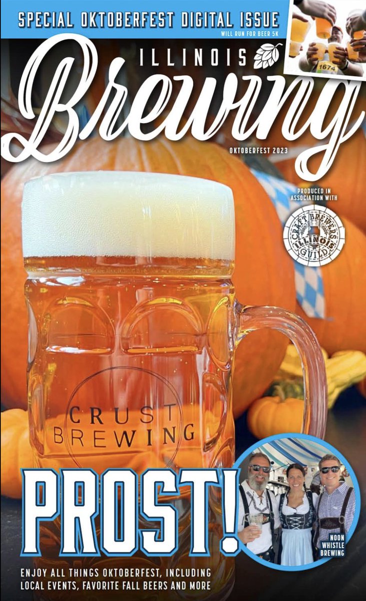 Special edition Illinois Brewing Magazine featuring #Oktoberfest events, interviews, and more is now live on the @illinoisbrewing website! #Prost