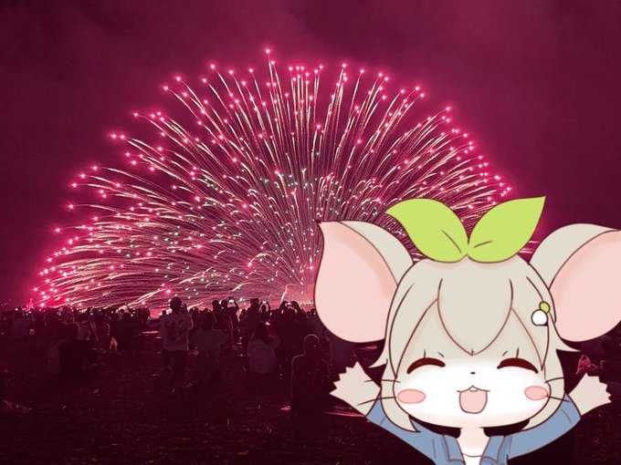 「animal ears fireworks」 illustration images(Latest)