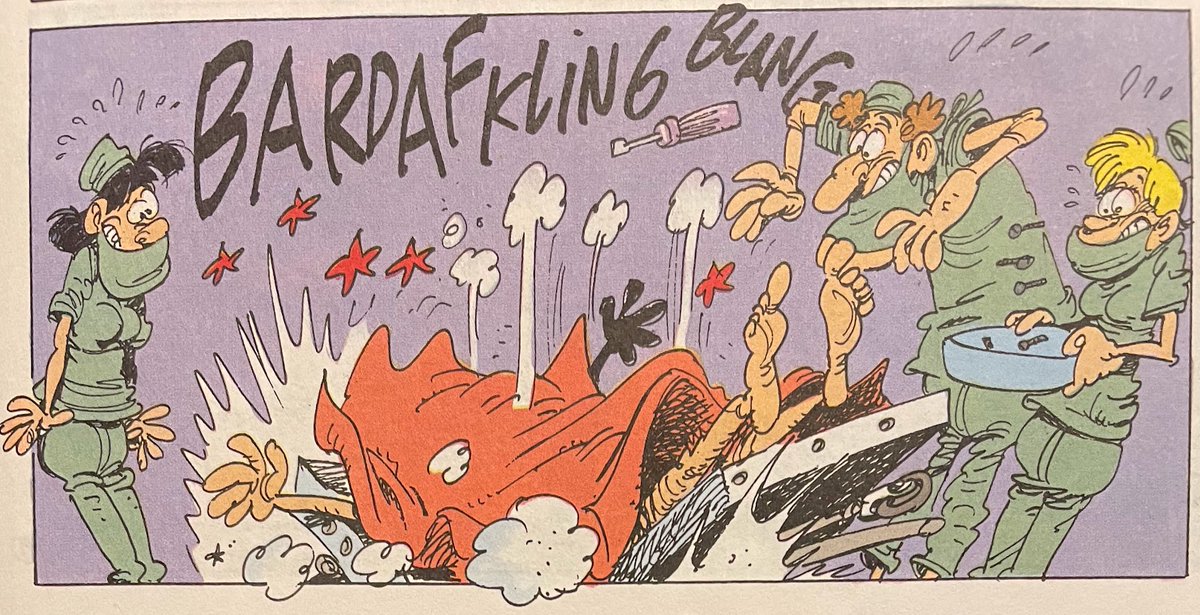 la_case's tweet image. De l'effondrement des soins de santé...
*******************
Les femmes en blanc: Coeur d'artiste chaud - Bercovici &amp;amp; Cauvin, 1994.