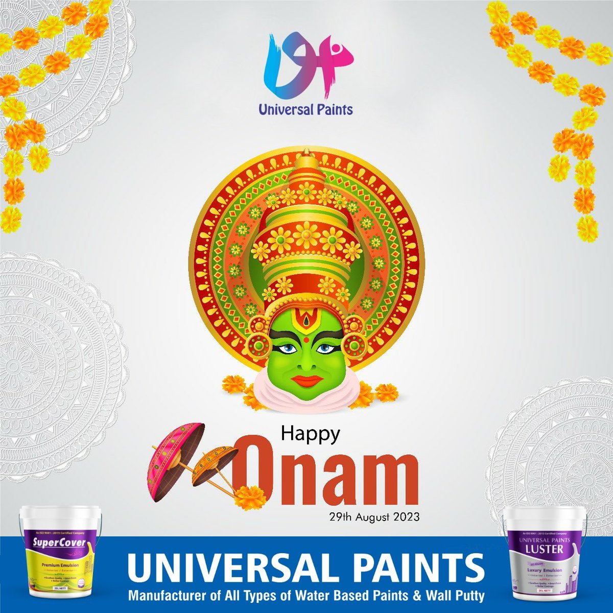 PaintsUniversal's tweet photo. Happy onam🌺🏵️🌼💮
.
.
.
 #decorativeitem #paintsdoitbest #painterlyphotography #decorativescreens #decorativeideas #wallpaints #paintsdead #paintspraying #onam #happyonam #onamcelebration https://t.co/BkyBG0VYYb