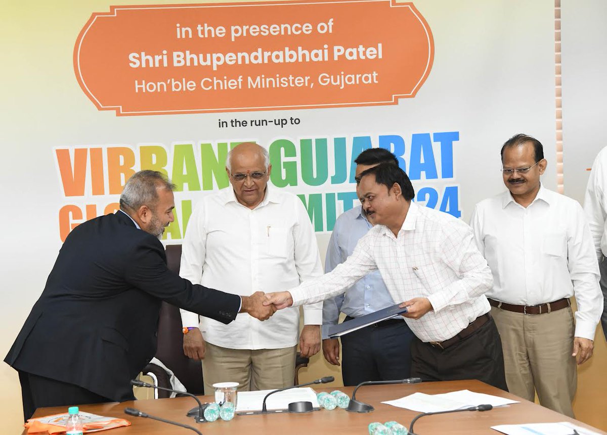 Gujarat govt inks 4 more MoUs for Rs. 1,000 crore investment ahead of Vibrant  Gujarat Summit 2024 | DeshGujarat