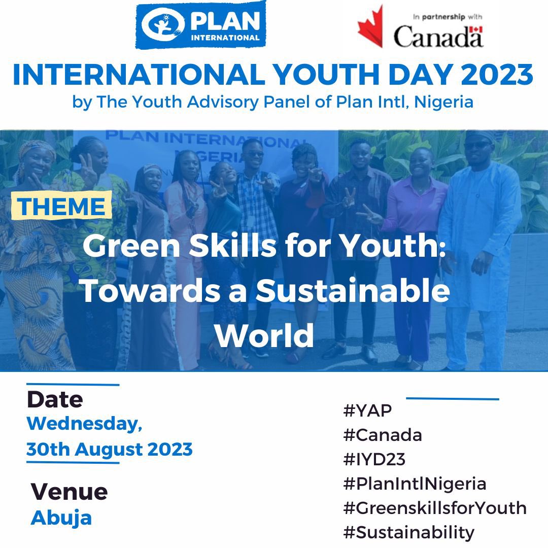 GirlsgetequalKg's tweet photo. A great end to an amazing youth month, organized by the Youth Advisory panel of Plan International Nigeria.

#YAP
#shevotestoo
#sustainability https://t.co/w3GoE6XScU
